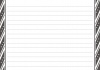 罫線付き　便せん風　斜線の枠フレーム・グレー