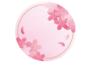 桜 和 丸フレーム ピンク