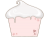 カップケーキのイラスト　メモ　線あり