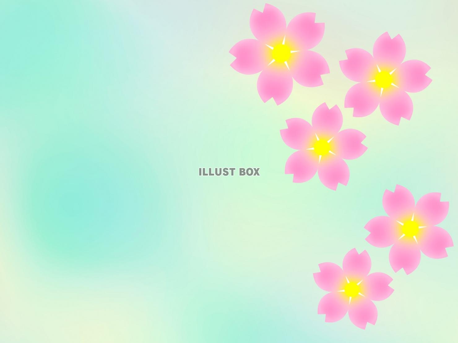 桜の花模様壁紙シンプル背景素材イラスト