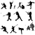 野球シルエット_セット2
