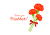 母の日・カーネーションの花束と挨拶文