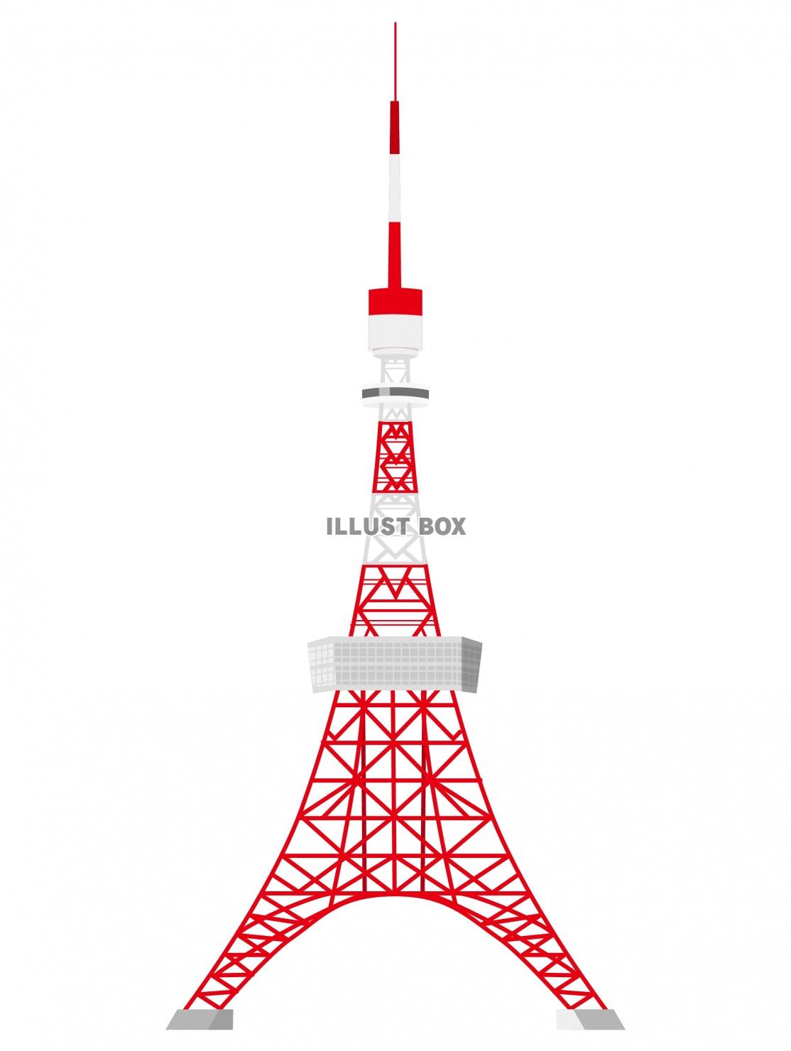 完了しました 東京 タワー イラスト フリー