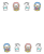 アマビエと消毒液フレーム　透過png