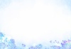 キラキラの紫陽花と雨フレーム背景（A4横）
