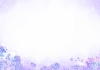 キラキラの紫陽花と雨フレーム背景（A4横）