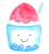 水彩のかわいいかき氷