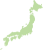 シンプルな日本地図