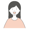 笑顔の女性(zipファイル: pdf,jpg,透過png)
