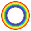虹の輪のイラスト