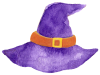 水彩の魔女の帽子