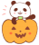 ハロウィンのパンダ２