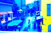 イラスト素材「雨の街」