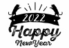 2022年★年賀状用文字素材★happy new year