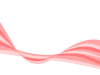パステルカラーのウェーブ抽象的背景　赤