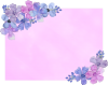 水彩の小花フレーム１