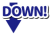 ８_イラスト_矢印・太青・DOWN！・下