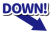 ９_イラスト_矢印・太青・DOWN！・右下