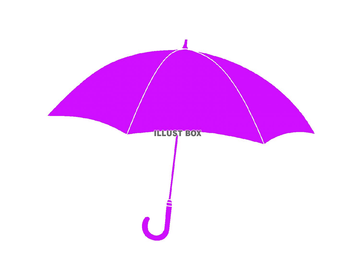 無料イラスト 紫色の傘のシルエットアイコン