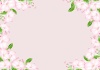 花フレーム　桜　桜色