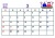 2022年カレンダー3月(横)