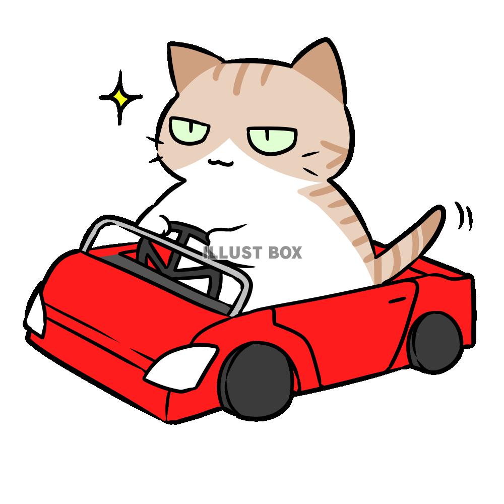 猫 車 イラスト