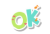 ゆるい英字　キーワード　OK　[png/eps]