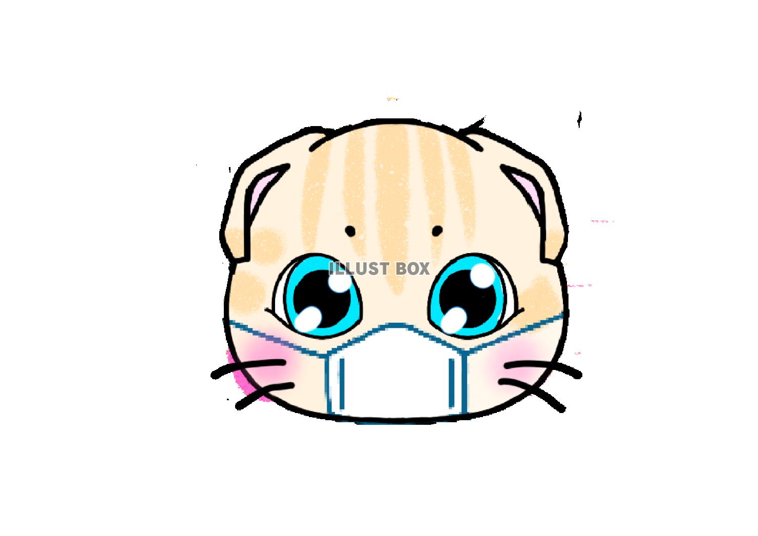 無料イラスト 猫アイコン うちの子マンチカン マスク