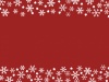 雪の結晶フレーム背景　赤