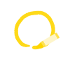 丸のクレヨン(黄色)