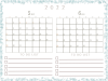 二〇二二年　TODOリストのあるシンプルな花柄カレンダー　（５、６月）