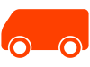 シンプルなワゴン車（透過PNG）のアイコン素材