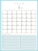 ２０２２年　TODOリストのあるシンプルなカレンダー（５月）