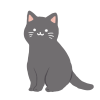 ねこイラスト黒猫
