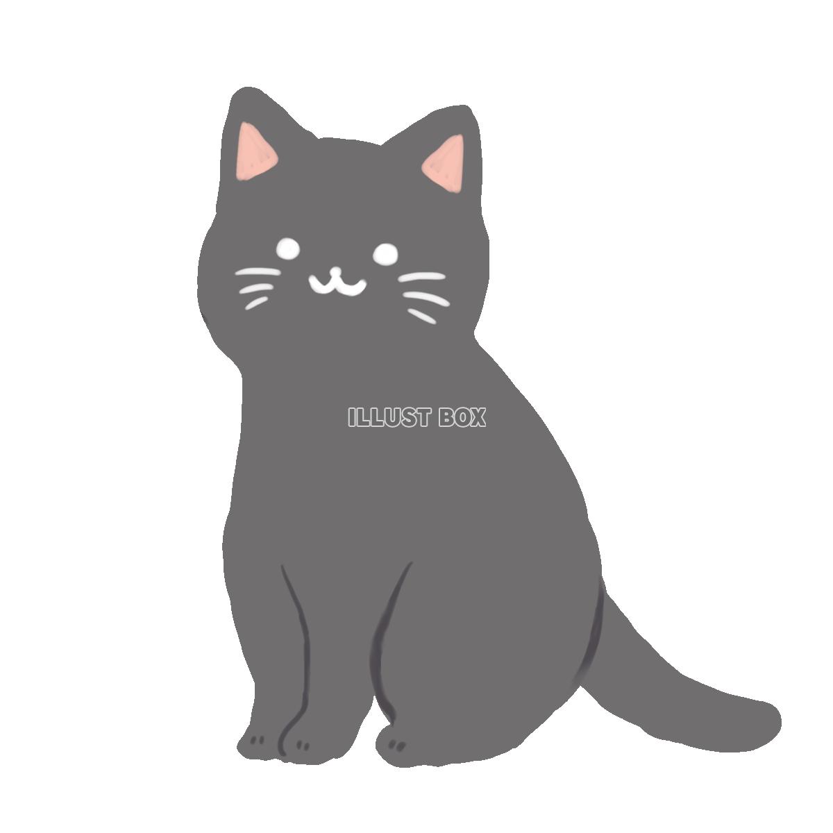 ねこイラスト黒猫