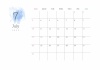 2022年7月━予定が書き込めるおしゃれなカレンダー