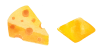 水彩食材シリーズ　チーズ 