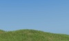 青空と草原の背景グラフィック（3Dレンダリング）