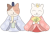 ねこのお雛様とお内裏様　雛祭りのイラスト　透過PNG