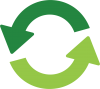 循環矢印  リサイクル 回転矢印 エコロジー素材