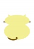JPEG・猫だるま　裏のイラスト・黄色
