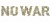 団結して平和を訴える 人々が集まって「No War」の字になる