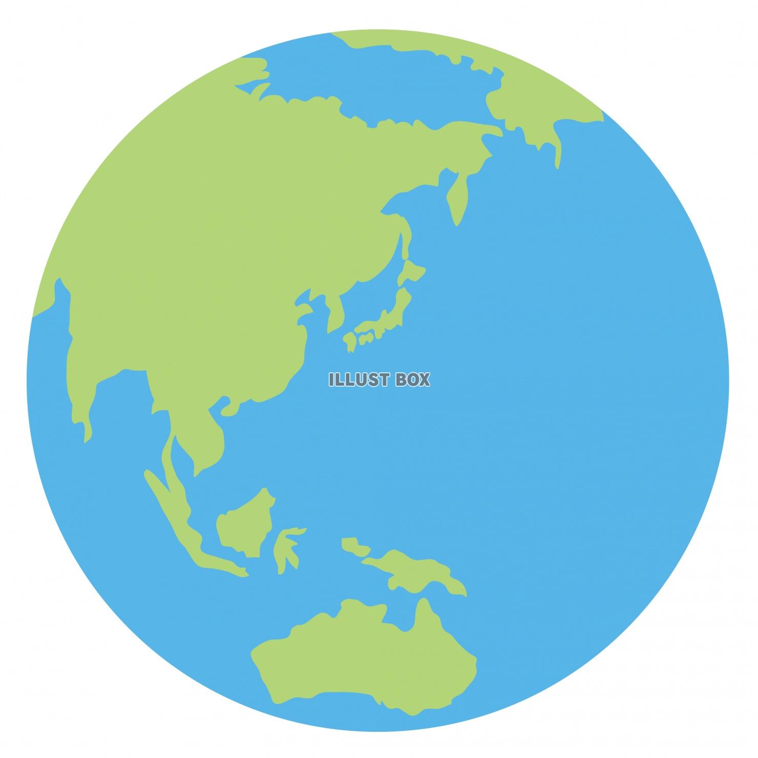 無料イラスト 地球のイラスト 世界地図