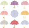 梅雨の時期にも使える傘のイラストセット