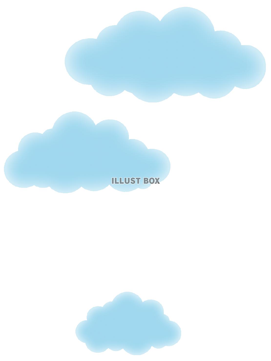 無料イラスト 雲の壁紙画像シンプル背景素材イラスト透過png
