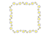 4_枠_花・白・黄色・正方形