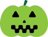 かぼちゃのおばけ03　緑