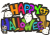 可愛い「HAPPY HALLOWEEN」の文字