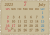 2023年　古紙風　カレンダー7月