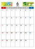 6月カレンダー　2023年　令和5年　A4縦